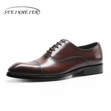 Mens formal shoes leather men dress oxford shoes for men dressing wedding business office shoes lace up male zapatos de hombre