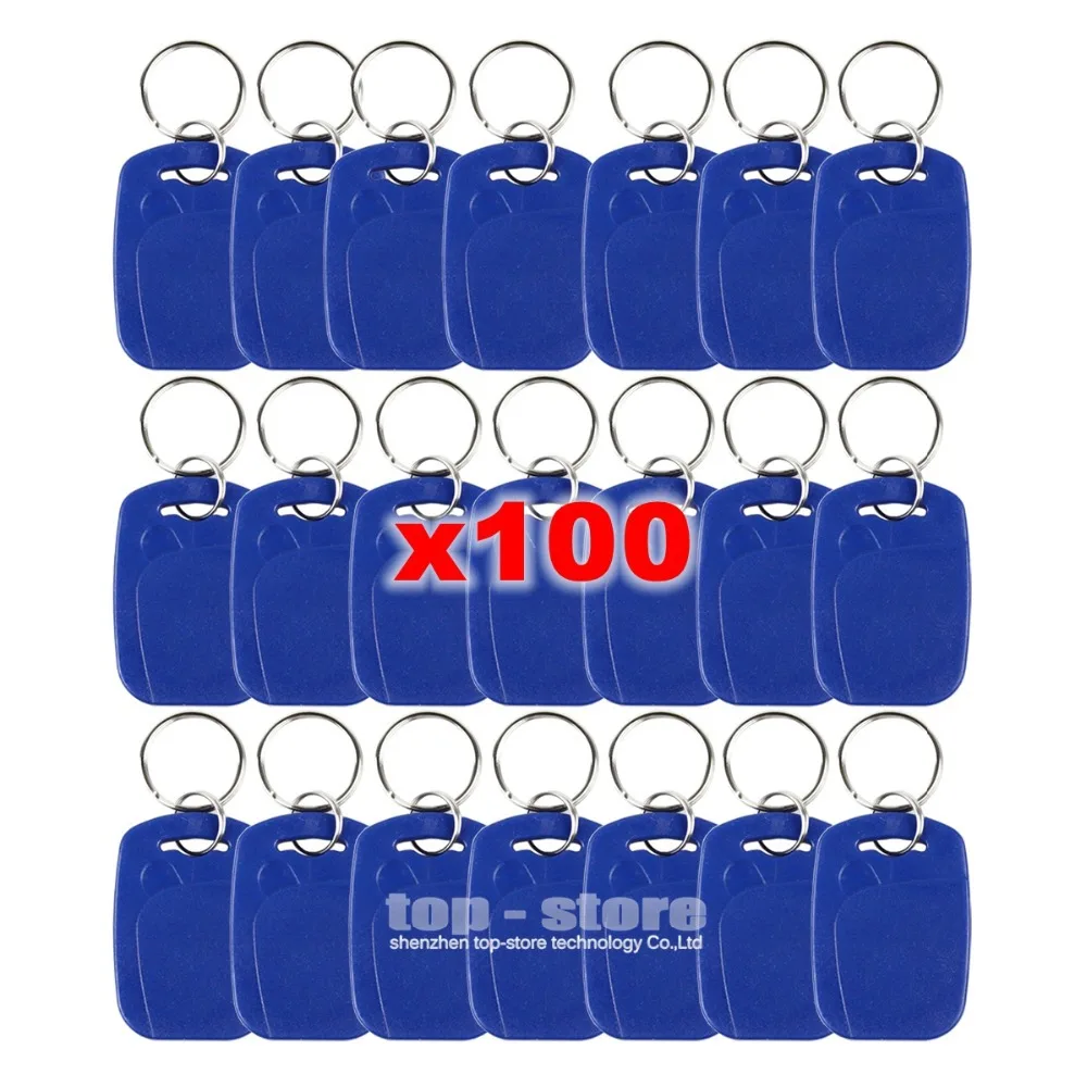 

DIYSECUR 100pcs/lot Rfid 125Khz Proximity Rfid Id Card Key chain Key Tags Keyfobs