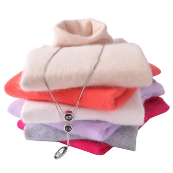 Women Sweater 2016 New cashmere wool sweater women Pullover Regulate thick Warm Sweater High Quality Colors Solid clearance