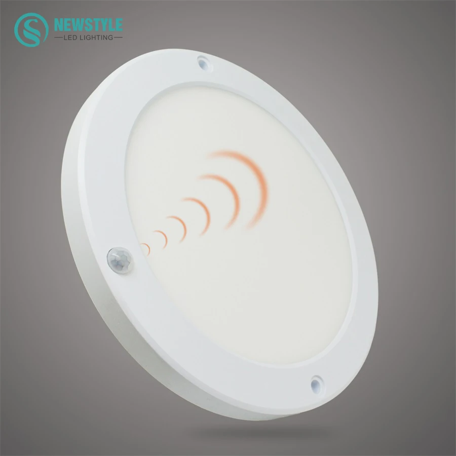 

18W PIR Led Sensor Downlight Super bright led panel light Infrared Detector Motion Switch Round Flush Mount Light