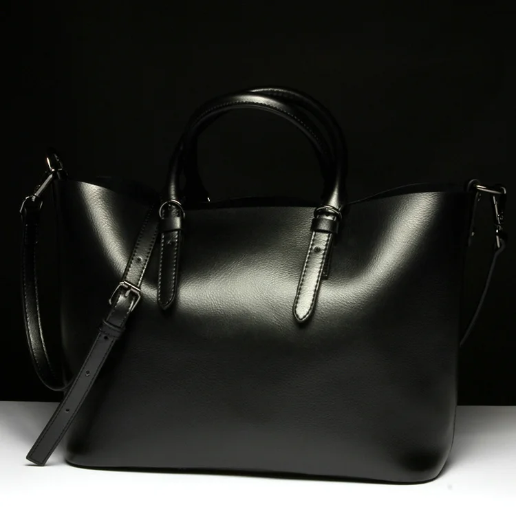 QIAOBAO сумки женские сумки-мессенджеры из натуральной кожи женские сумки известный бренд модные повседневные женские сумки на плечо - Цвет: Черный