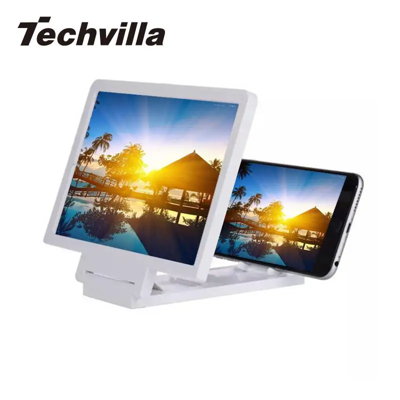 Techvilla 3D фильм экран увеличитель лупа HD проектор портативный складной стенд