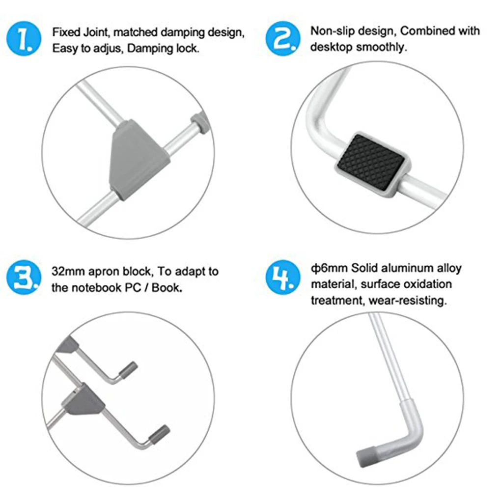 Нескользящий регулируемый держатель для ноутбука Подставка алюминиевый сплав держатель домашний рабочий стол ноутбук Поддержка стойки