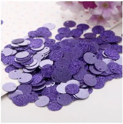 Блестки, блестки, 6 мм, блестящая пудра, ПВХ, блестки, для шитья, рукоделие, аксессуары для одежды, Lentejuelas Para Coser, 20 г - Цвет: dark purple