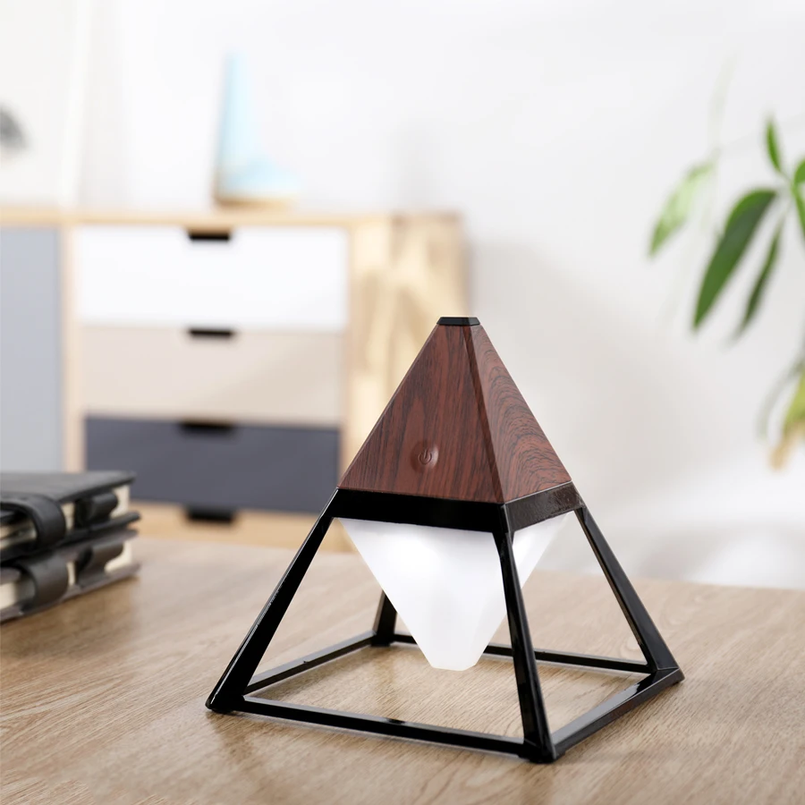 Najtaniej Wymienne USB lampa stołowa nowy piramida stoły biurko lampy do sypialni czytanie książki światło ochrony humanizowane dotykowy GX dyfuzor