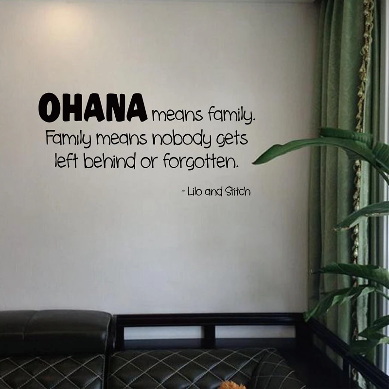 Ohana Autocollant En Vinyle M35 Citation Du Film Famille Lilo Et Stitch Pour Enfants Aliexpress Maison Animalerie Ohana Autocollant En Vinyle M35 Citation Du Film Famille Lilo Et Stitch Pour Enfants Aliexpress Maison Animalerie