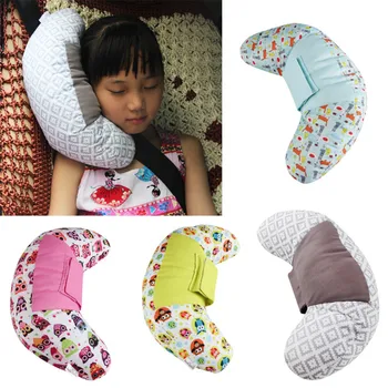

Baby Pillows Car headrest Soft Seatbelt Cushion Baby Car Seat Head Support Shoulder Seat Belt Pad Car Neck Pillow With PP Cotton