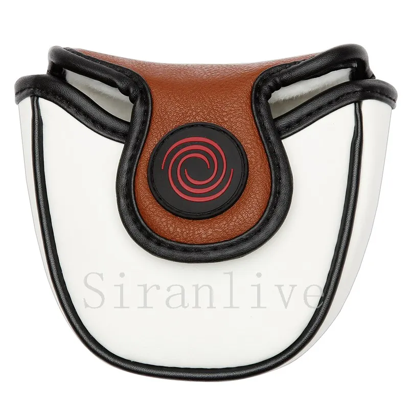 شحن مجاني Siranlive جولف ماليت مضرب غطاء المغناطيسي إغلاق النقي الأبيض درع غطاء الرأس