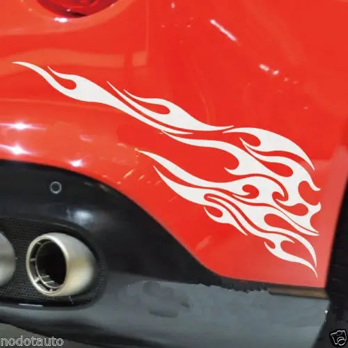 Car Styling for Car Flames Racing Fire Fender Tailgate stickers CN75