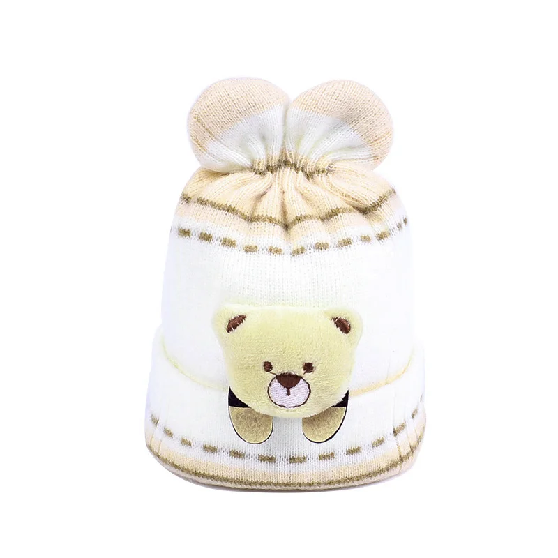 Cute Newborn Baby Hat Corchet Cotton Baby Soft Beanie Warm Winter Cotton Baby Hat Knitted Bunny Ears Baby Hat Baby Girl Clothing (13)