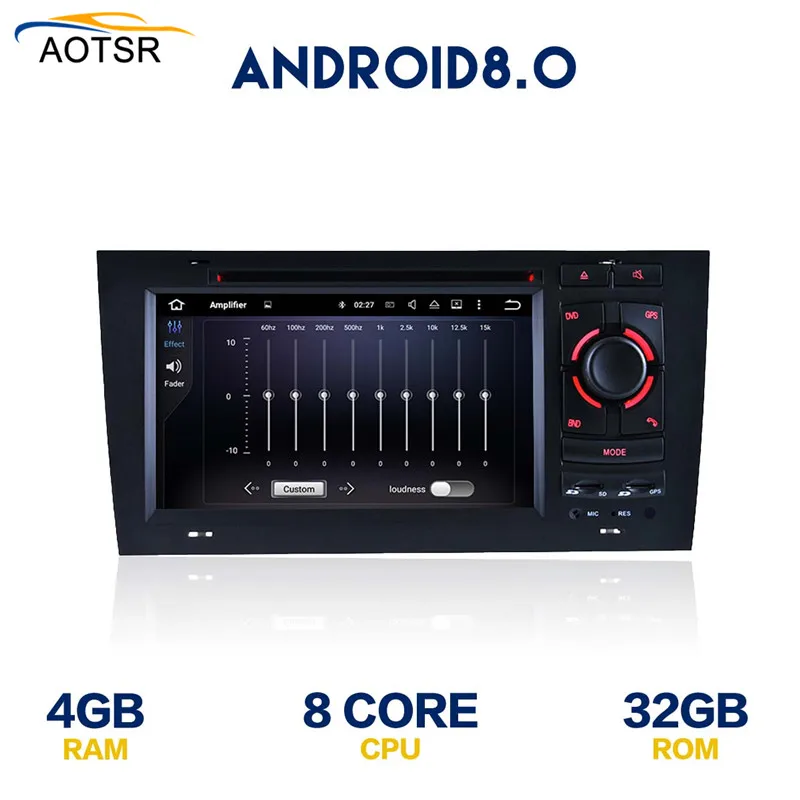 Flash Deal 2 Din Android 8.0 Car DVD player For AUDI A6 1997-2004 GPS Navigation Multimedia autostereo WIFI Audio Stereo Radio Headunit 7