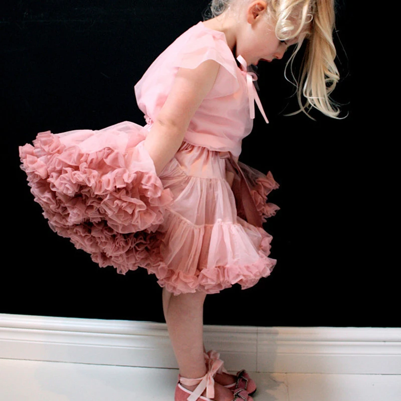 Baby Girls Cheap Tutu Skirt Fluffy Children Ballet Kids Pettiskirt Baby