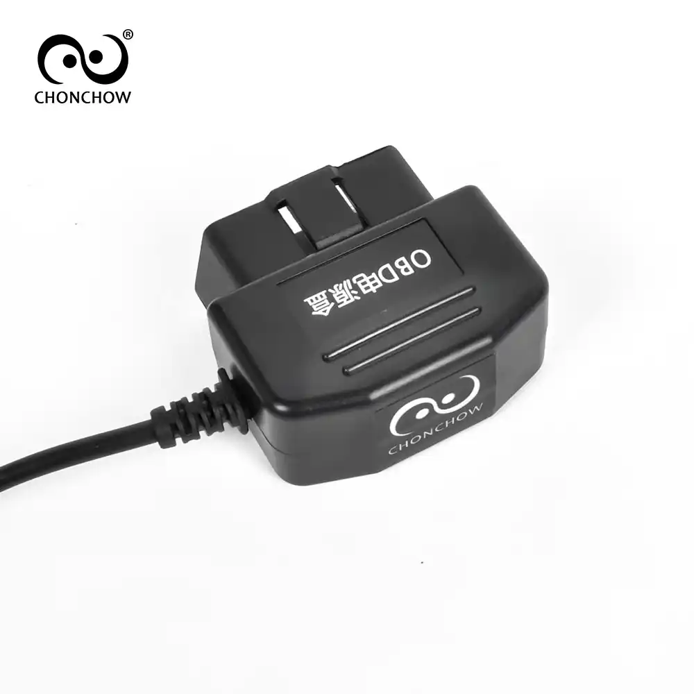 ChonChow Car Charger OBD DC Converter Module 12V 24V to 5V 2A with USB Cable, Low Voltage Protection, Cable Length 3.5m 11.48ft ChonChow Car Charger OBD DC Converter Module 12V 24V to 5V 2A with USB Cable, Low Voltage Protection, Cable Length 3.5m 11.48ft