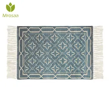 Хит, 60x90 см, украшение для дома, нордический хлопковый тканый ковер с бахромой, ковер для спальни, покрывало, коврик, простой современный коврик для стола, коврик для кухни