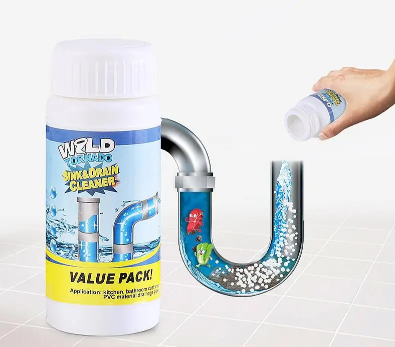 

High Efficiency Cleaner Powerful Sink Drain Cleaner Portable Powder Cleaning Tool Super Clog Remover