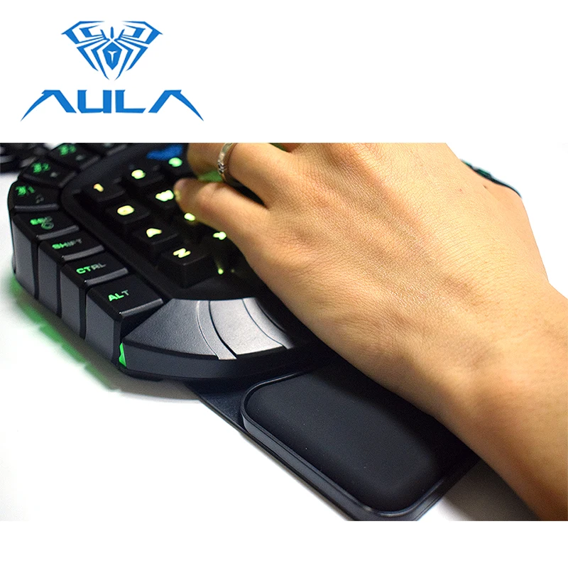 Клавиатура игровая Проводная для одной руки RGB светодиодный подсветка синяя