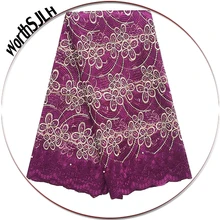 

Latest African Laces 2018 Magenta Nigerian Fabric Lace Red Glitter Bridal French Net Wedding Lace Fabric With Beads And Stones