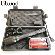 Litwod Z10V5 Ships from Russian LED Flashlight Torch CREE XML L2 T6 Zoomable waterproof Tactical Flashlight Run time 15 hours