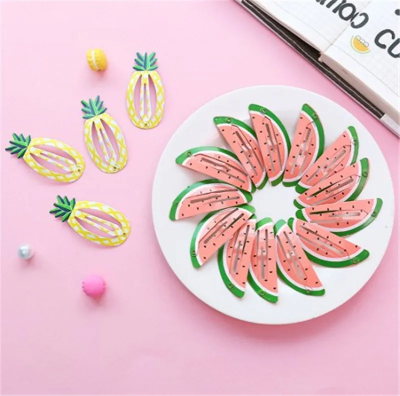 

6 Pcs/Pack Colorful Anti-slip Snap Headwear Hair Clips Cartoon Hair Clips Barrettes Hairpins for Baby Girls Children