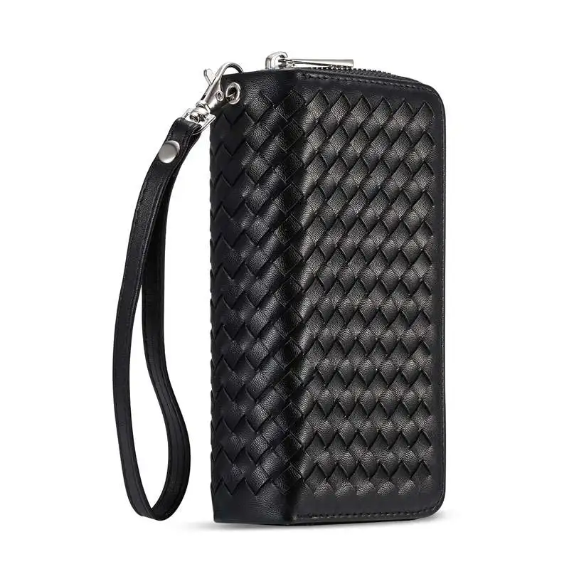 Кожаный чехол-кошелек на молнии с оплеткой для Samsung Galaxy S9 Plus, сумка с ремешком, съемный чехол-книжка для Samsung S9 S9Plus