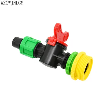 

Irrigation drip tape TapG1 "G3 / 4" G1 / 2 "threaded 16mm locking valve with barbed connector irrigation system 10pcs