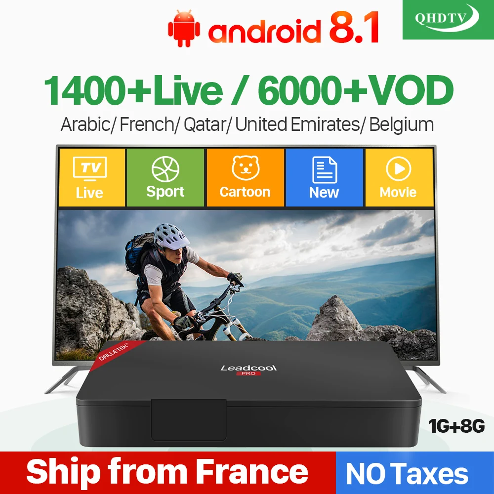 Arabic IPTV Years France Dutch Belgium Leadcool Pro Android 8.1 RK3229 4K H.265 QHDTV Subscription IPTV 1 Year Code Box Arabic IPTV Years France Dutch Belgium Leadcool Pro Android 8.1 RK3229 4K H.265 QHDTV Subscription IPTV 1 Year Code Box