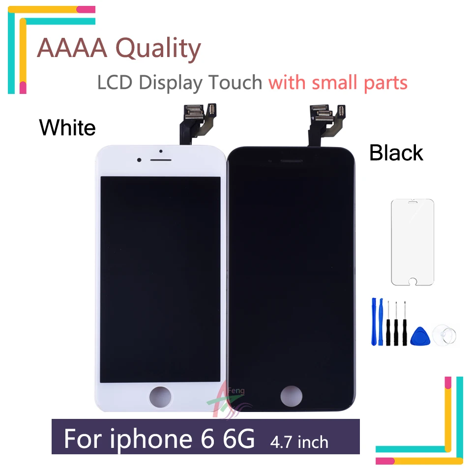 

For iPhone 6 Screen LCD Replacement Display With Front Camera Speaker Proximity Sensor Full Digitizer Touch Assembly