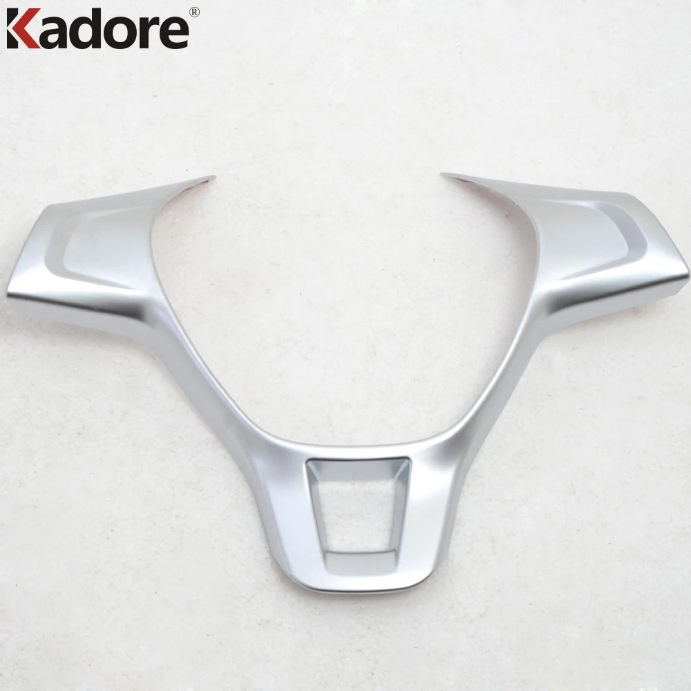 For Volkswagen VW Golf 6 Golf 7 GTI MK7 Polo 2014 2015 Matte ABS Chromed Steering Wheel Decorative Frame 1PC Interior Mouldings