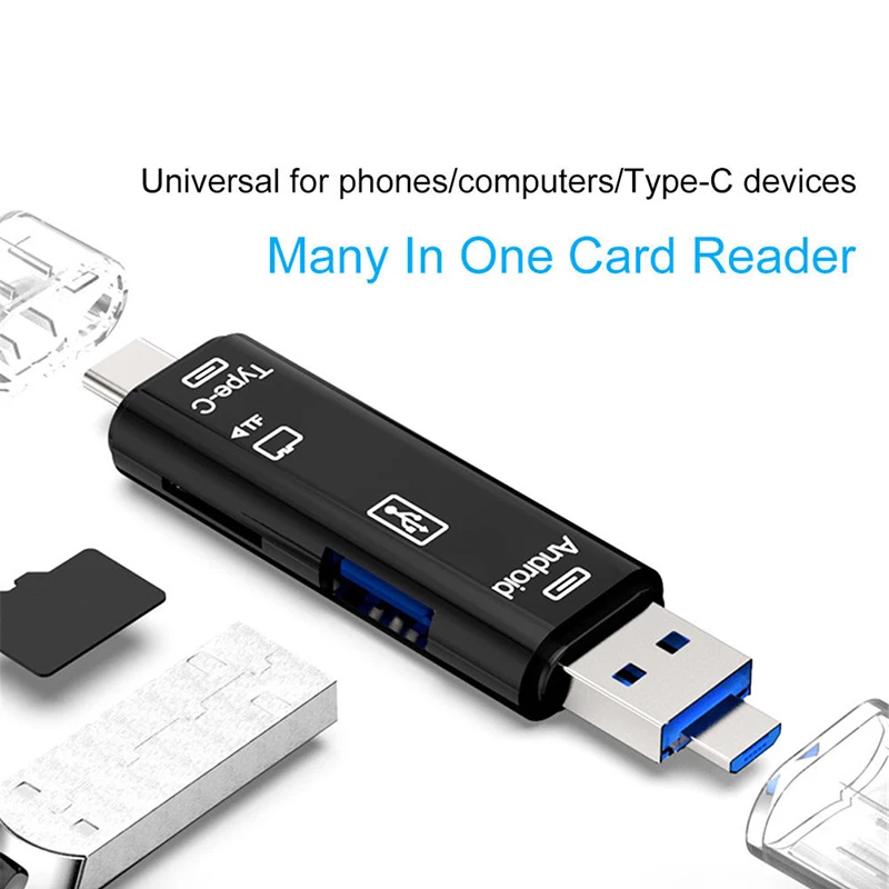 USB 2,0 OTG Смарт мини кард-ридер SD кард-ридер для ноутбука телефона планшета TF кард-ридер Micro SD адаптер