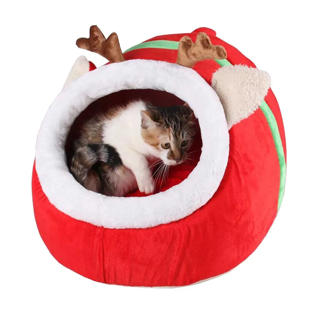 Buy Petalk Red Christmas Deer Pet Cat House Puppy Dog Bed Kennel Nest Dog Cat