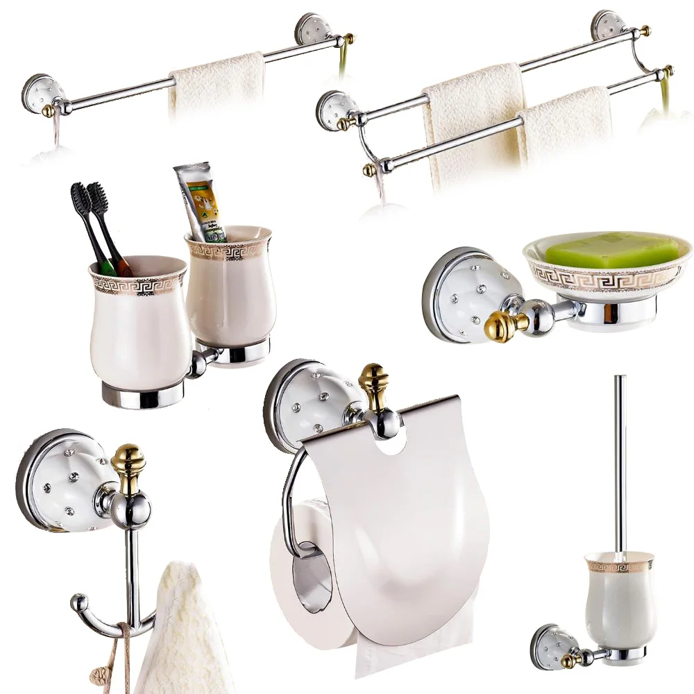 Diamond Bathroom Accessories Set Everything Bathroom