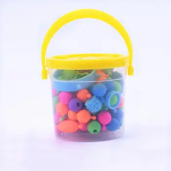 

70/260Pcs Children Gift Count Snap Pop Art Craft DIY Jewelry String Making Beads