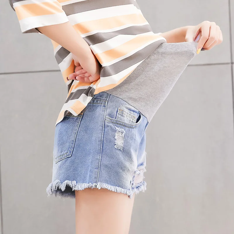 para grávidas shorts de gravidez calças soltas