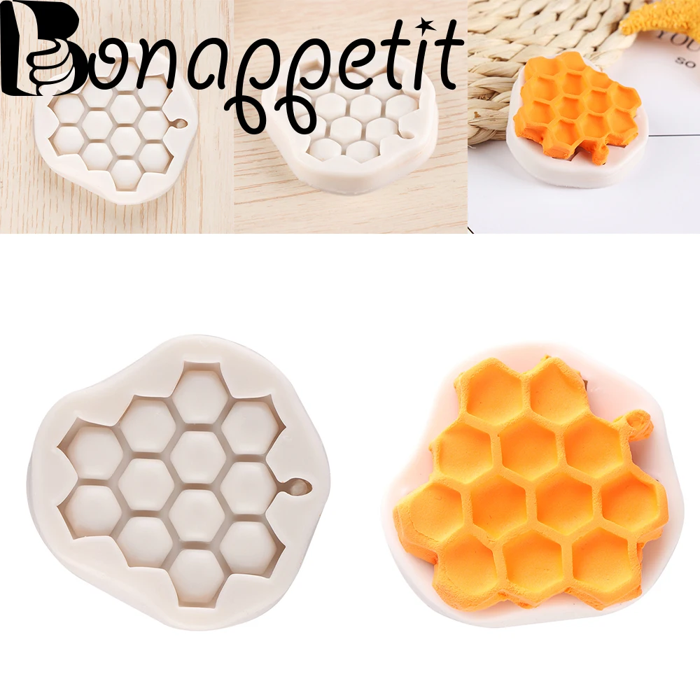 

1PC Durable Cartoon Honey honeycomb hive silicone mold Cupcake Fondant Chocolate Cake Silicone Mould Cake Decorating