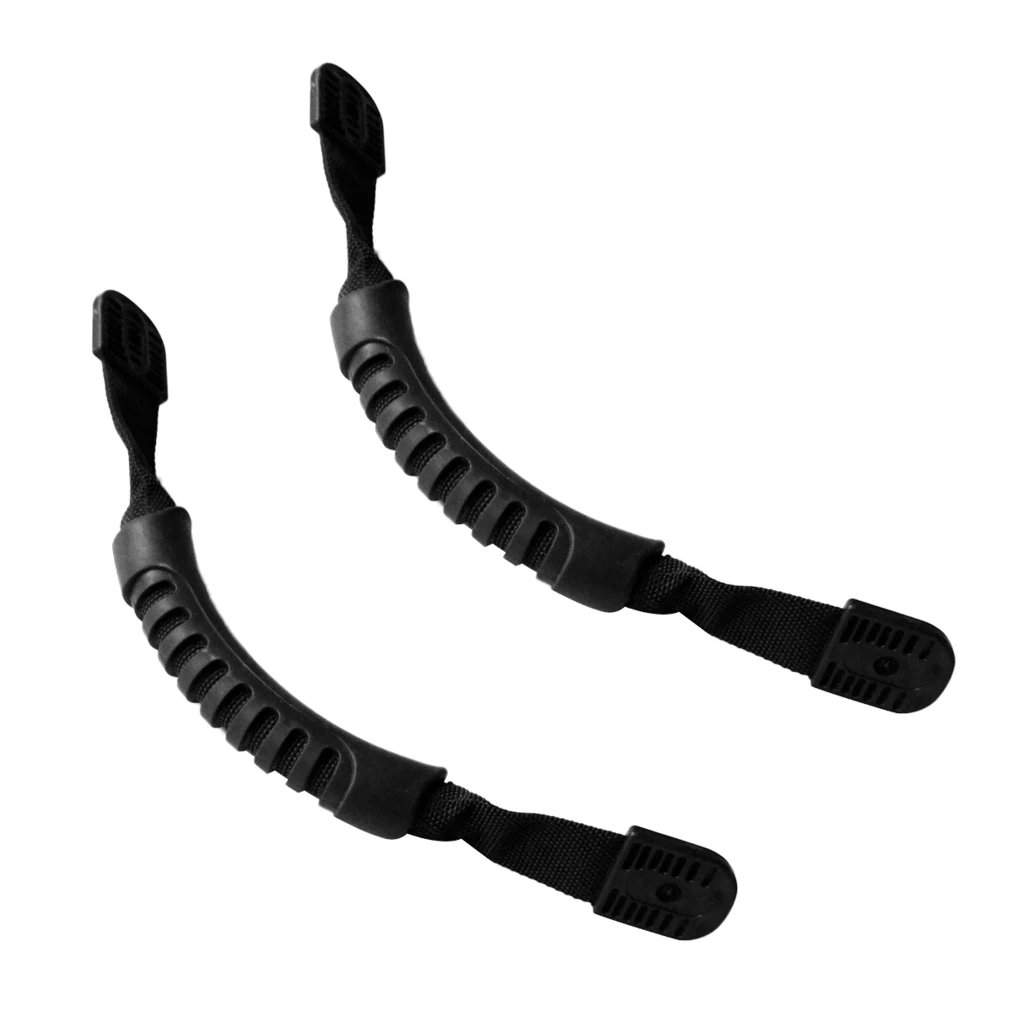 Perfeclan 2 Pieces Durable Kayak Canoe Boat Carry Handle Side Mount Strap Flat Moulded Webbing DIY Kayak Accessories