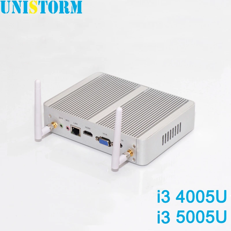 Двухъядерный мини ПК Intel Broadwell Core I3 4005U 5005U с Windows 10 Graphics 4K HDMI VGA безвентиляторный