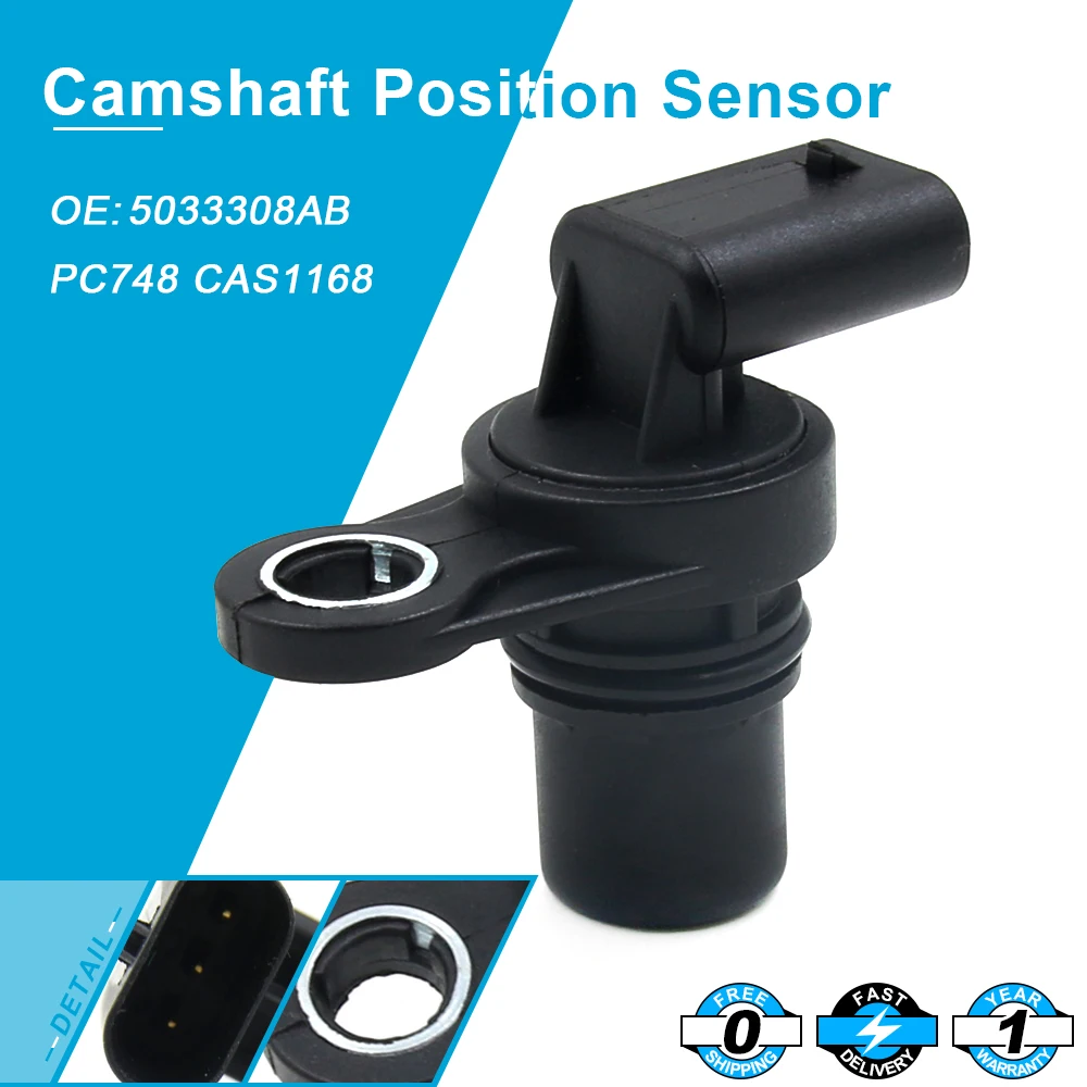 

NEW For 2007-2012 Chrysler 200 Dodge Jeep Cam Engine Camshaft Position Sensor