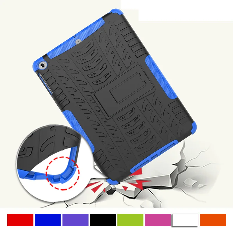 

Funda for iPad 9.7 inch 2017 Case All Round Protective Cover 3 Layer Plastic+Silicon For ipad 9.7 2017 Case A1823 Coque Capa
