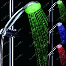 Drop shipping temperature sensor (green-blue-red) LED shower head without package 8008-A6