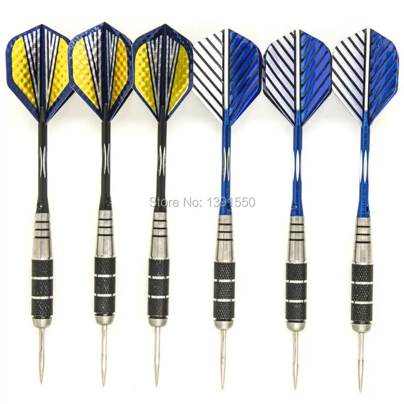 Free Shipping 6 pcs/2 set of Steel Tip Stainless Darts Nice Carving