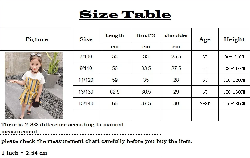 Princess dress Kids Baby Girls Summer Stitched striped bows Short sleeved dress sweet style children's clothing (1)_