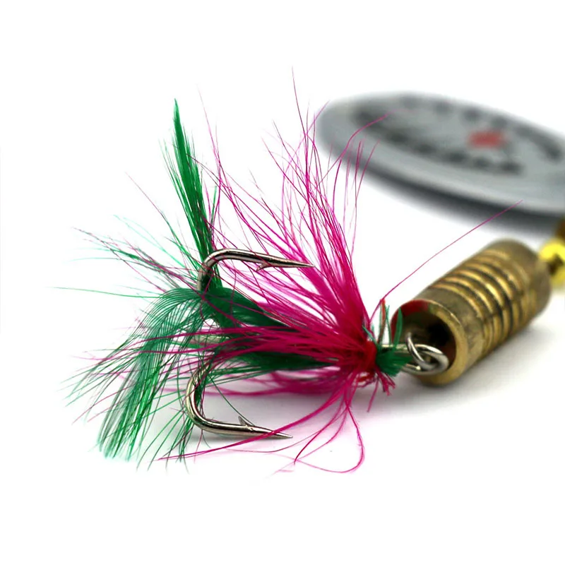 Hengjia 1 шт. 7.5 см 10 г металла Троллинг Spinnerbaits Блесен Щука карп форель сом ложка