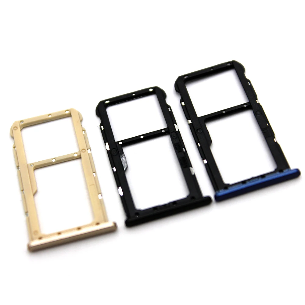 

Nano SIM/ Micro SIM Card Tray Holder Micro SD Card Slot Holder Adapter for Huawei G10 Honor 9i Nova 2i mate 10 lite maimang 6