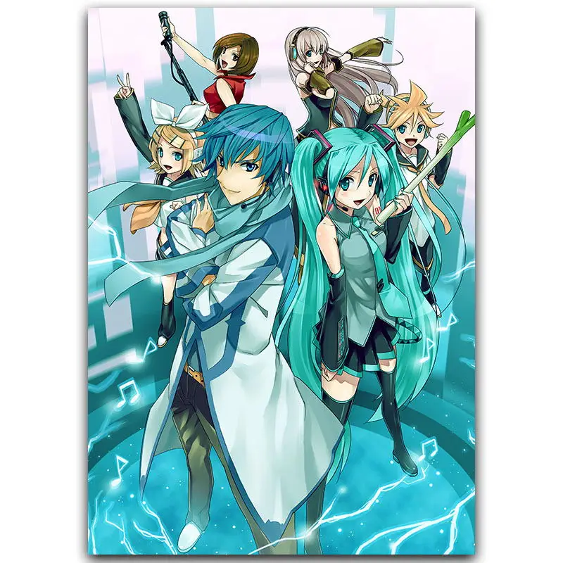

Hatsune Miku Vocaloid Art Silk Fabric Poster Print 30x45cm 60x90cm Sexy Anime Girl Wall Pictures For Living Room Decor