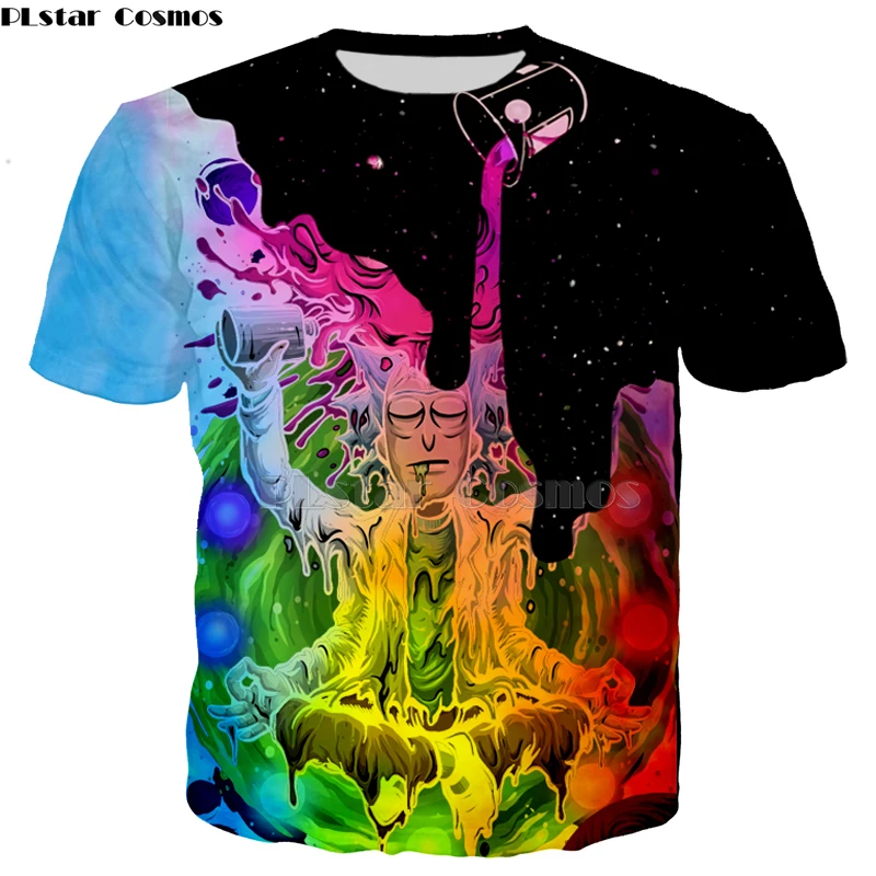 2019 New 3D Rick And Morty Hoodies Sweatshirt Men Women Funny Cartoon Print Hoodie Starry sky shirt  Harajuku Hip Hop Street-2