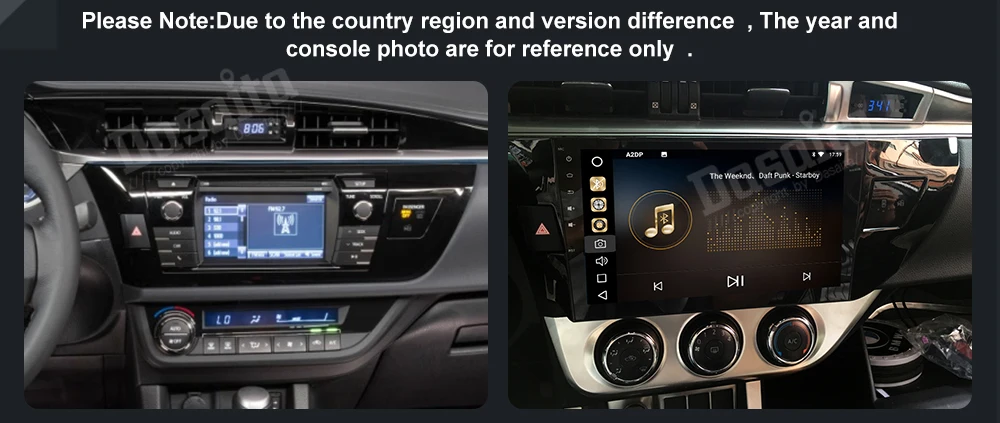 Flash Deal 1 din 10.2" IPS Android 9.0 multimedia player for Toyota Corolla 2014 2015 2016 Stereo with 8-Core 4Gb+32Gb built-in GPS WIFI 7