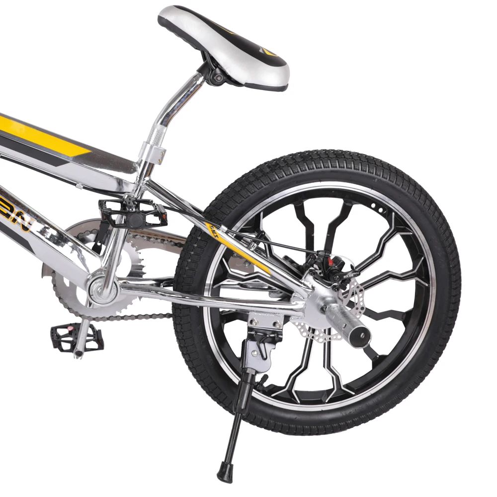 HILAND 20'' 20 inch BMX Bike Freestyle Steel Bicycle Double Caliper Brake Show Bike Stunt Acrobatic Bike Alloy Complete Wheel