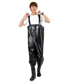 Mens Breathable Chest Waders Fishing Pants Wading Boots Waterproof Wader for Fishing Fly neoprene pesca Rubber PVC bota pesca