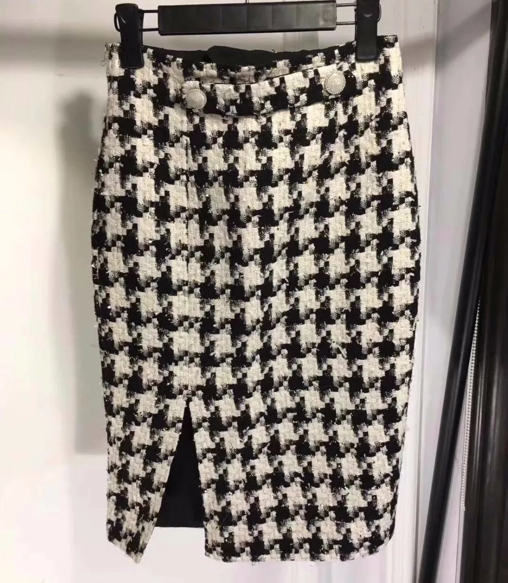 2018 Vadim kokerrok mode wilde saia couro slanke taille swallow gird rok hara juku hoge elasticoty geplooide tweed rok 2018 Vadim kokerrok mode wilde saia couro slanke taille swallow gird rok hara juku hoge elasticoty geplooide tweed rok