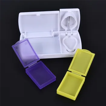 

Portable Rectangular Cut Medicine Cutting Knife Pill Segmentation Break Off Pill Container Storage Cutter Pill Case New